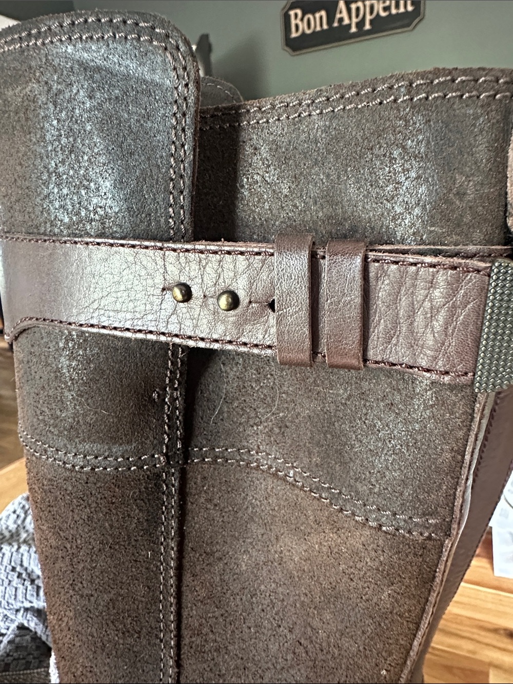 UGG DAYLE LODGE LEATHER RIDING BOOTS Size 9 - Picture 6 of 6